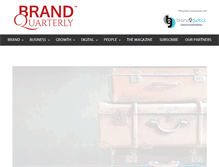 Tablet Screenshot of brandquarterly.com